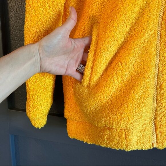 NWT Dudley Stephens Brooklyn Jacket Tunic Marigold yellow XS fleece - Picture 2 of 7